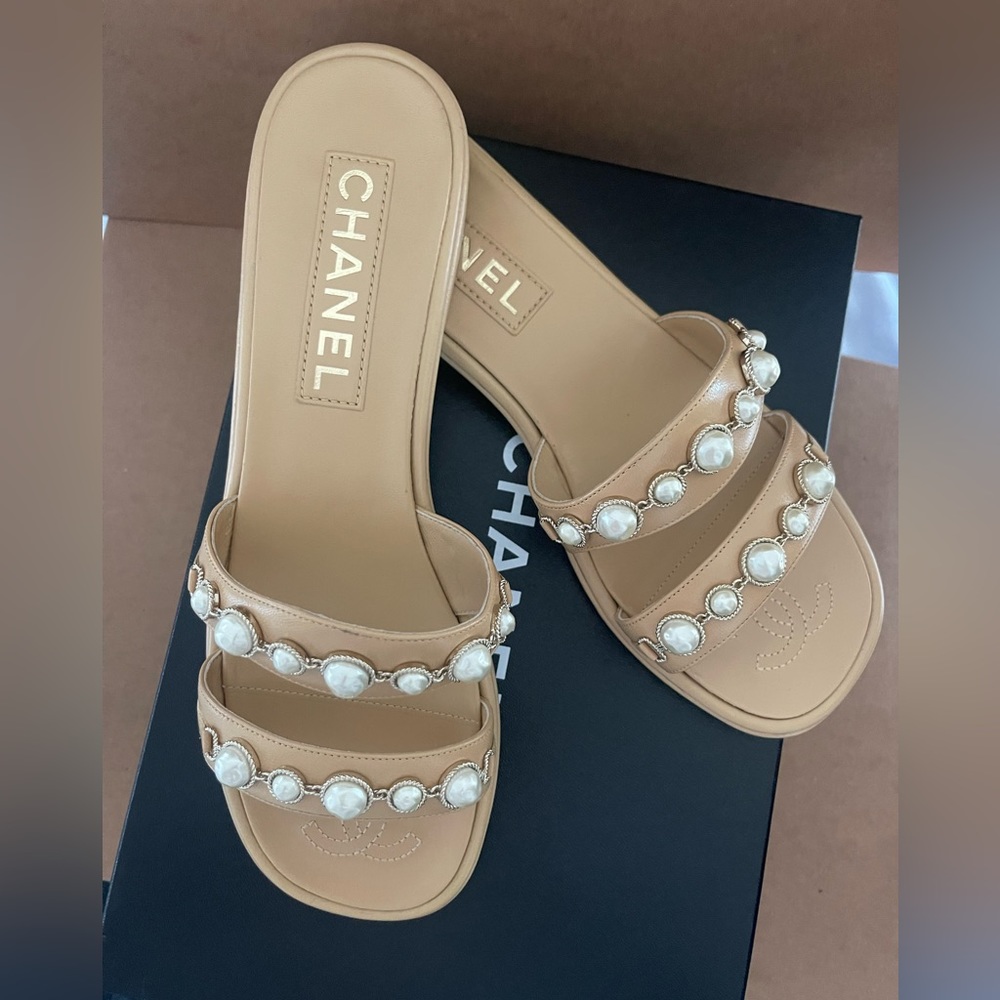 Chanel Beige Sandals